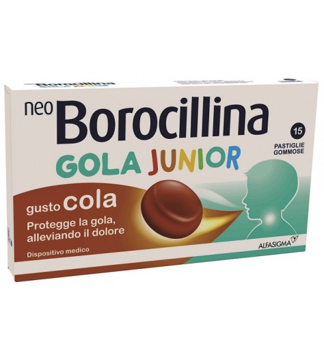 NEOBOROCILLINA GOLA JUNIOR 15 PASTIGLIE COLA