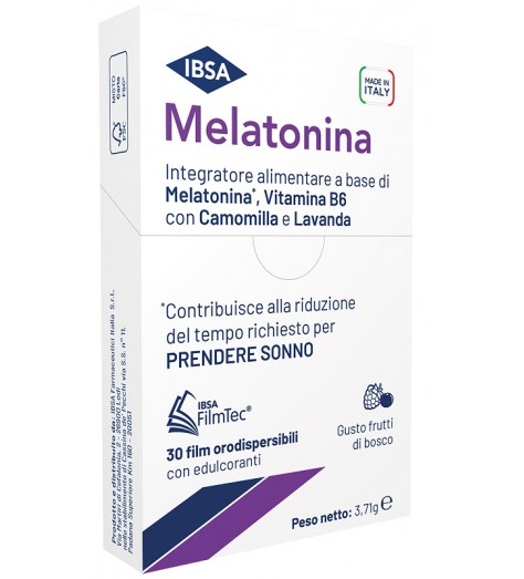 MELATONINA IBSA 30 FILM ORALI