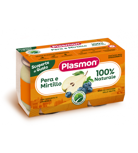 PLASMON OMOG PERA MIRTILLO 2X104