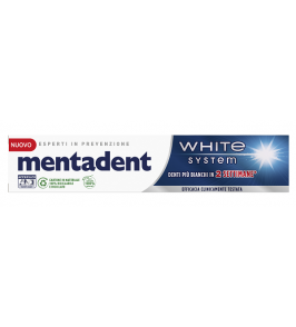 MENTADENT WHITE SYSTEM 75ML