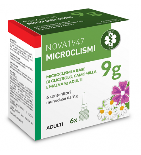 NOVA1947 MICROCLISMI 9G ADULTI 6 CONTENITORI MONODOSE