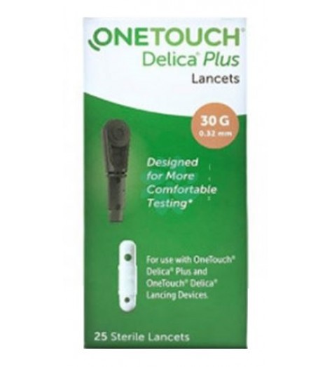 LANCETTE PUNGIDITO ONETOUCH DELICA PLUS 25 PEZZI