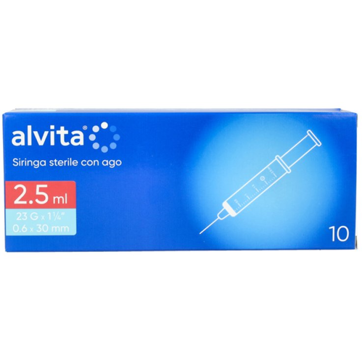 SIRINGA ALVITA 2,5 ML GAUGE 23 10 PEZZI