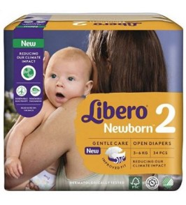 LIBERO NEWBORN 2 3-6 KG 34PZ