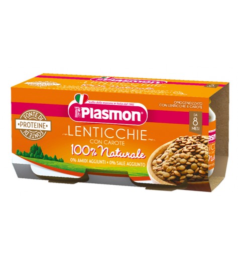 PLASMON OMOGENEIZZATO LENTICCHIE 2 X 80 G