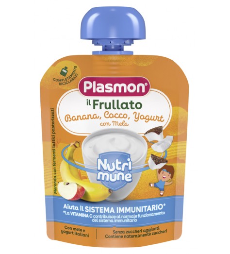 PLASMON NUTRI-MUNE BANANA/COCCO/YOGURT CON MELA 85 G