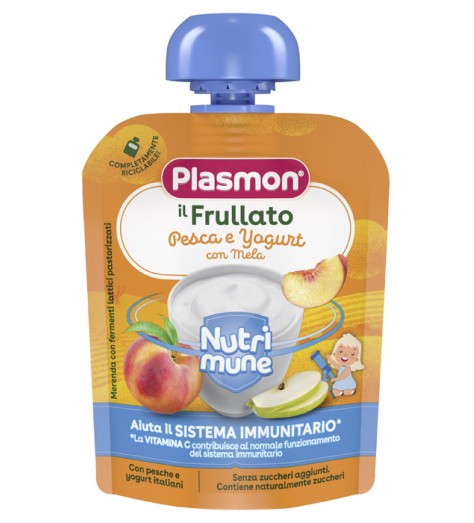 PLASMON NUTRI-MUNE PESCA/YOGURT CON MELA 85 G