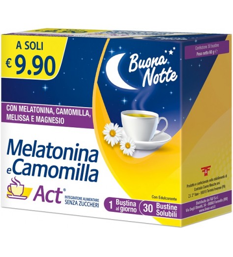 MELATONINA ACT+CAMOMILLA30BUST