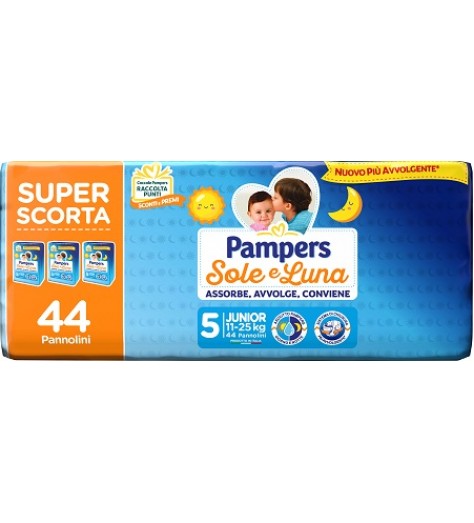 PAMPERS SOLE LUNA TRIO JUNIOR 44 PEZZI