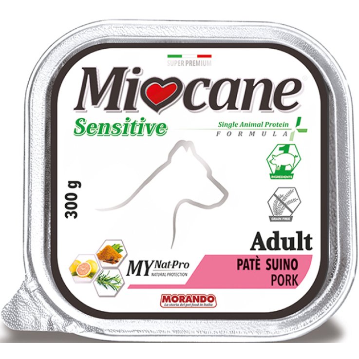 MIOCANE SENSITIVE SINGLE ANIMAL PROTEIN FORMULA ADULT PATE'PROSCIUTTO 300 G