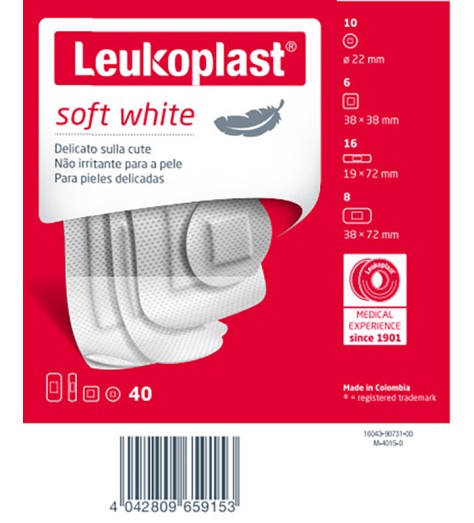 LEUKOPLAST SOFT WHITE 40PZ ASS LEUKOPLAST SOFT WHITE 40PZ ASS