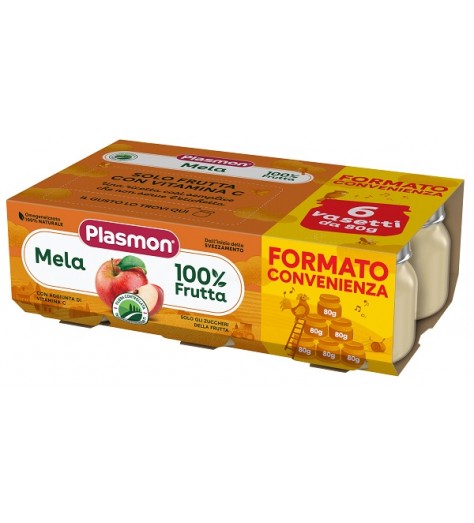 PLASMON OMOGENEIZZATO MELA 6X80 G