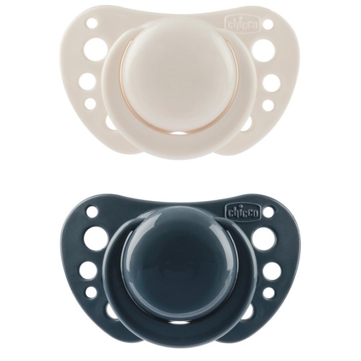 CHICCO SUCCHIETTI AIR BLU SILICONE 6-16 MESI 2 PEZZI