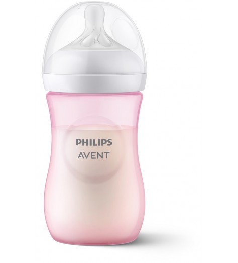 AVENT BIB NAT 3,0 ROSA 260ML