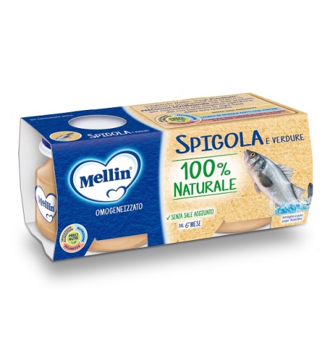 MELLIN OMOGENEIZZATO DI SPIGOLA E VERDURE 4 X 80 G MELLIN OMOGENEIZZATO DI SPIGOLA E VERDURE 4 X 80 G