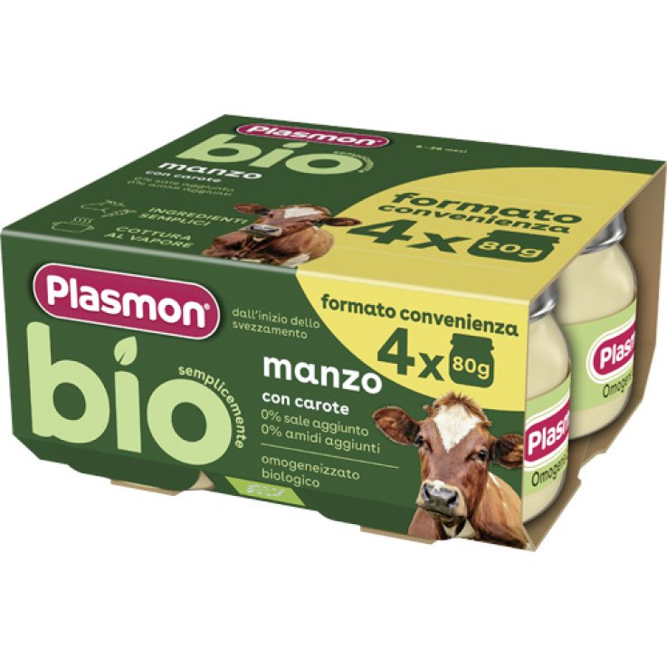 PLASMON BIO OMOG MANZO 4X80G