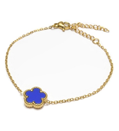 FARMA BIJOUX BRACCIALE FLOWER BLU
