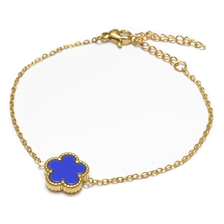 FARMA BIJOUX BRACCIALE FLOWER BLU