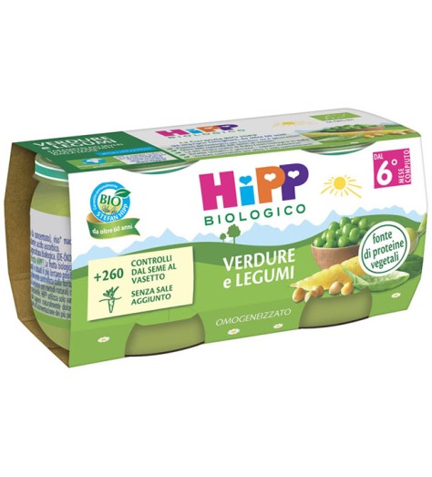 HIPP BIO OMOG VERD/LEGUMI2X80G HIPP BIO OMOG VERD/LEGUMI2X80G