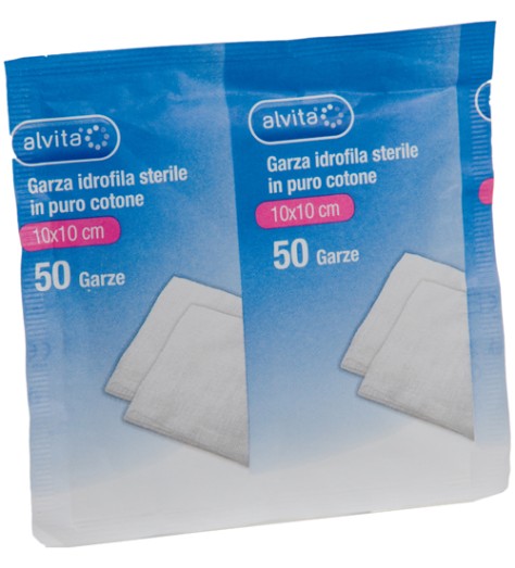 GARZA COMPRESSA STERILE 10X10CM 50 PEZZI GARZA COMPRESSA STERILE 10X10CM 50 PEZZI