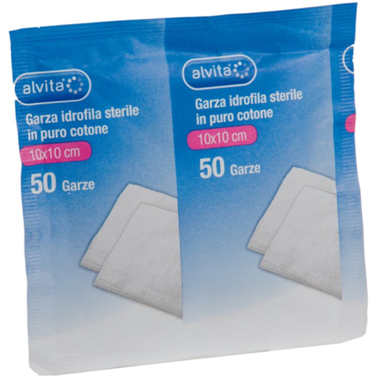 GARZA COMPRESSA STERILE 10X10CM 50 PEZZI