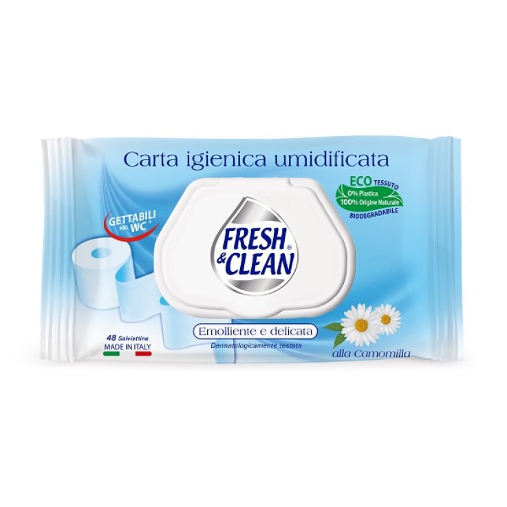 FRESH&CLEAN CARTA IGIENICA UMIDIFICATA 48 PEZZI