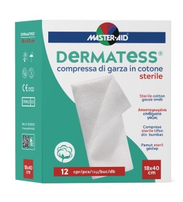 GARZA DERMATESS COT 18X40 12PZ