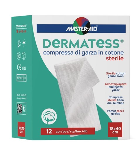 GARZA DERMATESS COT 18X40 12PZ GARZA DERMATESS COT 18X40 12PZ