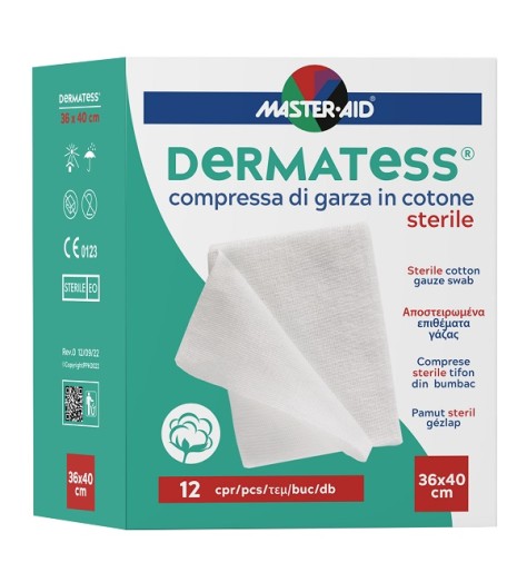 GARZA DERMATESS COT 36X40 12PZ GARZA DERMATESS COT 36X40 12PZ