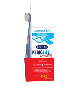 EMOFORM PLAK OUT ACTIVE COLLUTORIO 0,12% CLOREXIDINA 200 ML+ EMOFORM GENGIVE SANE SPAZZOLINO