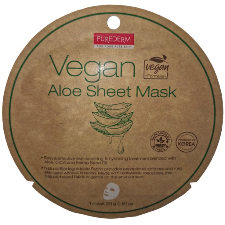 PUREDERM MASCHERA VEGANA ALOE
