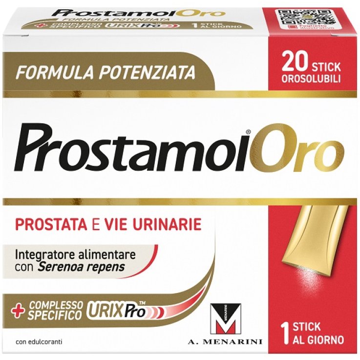 PROSTAMOL ORO 20 STICK OROSOLUBILI DA 1,6 G CON EDULCORANTISENZA GLUTINE NATURALMENTE PRIVO DI LATTOSIO