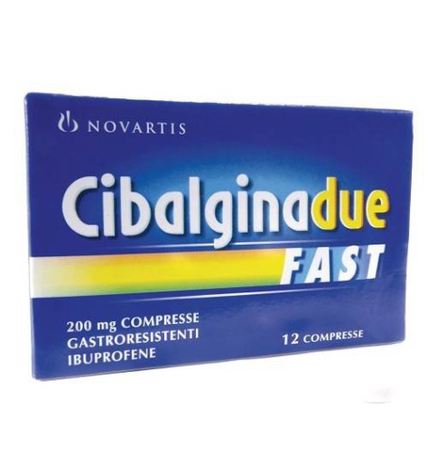 CIBALGINA DUE FAST*12CPR 200MG