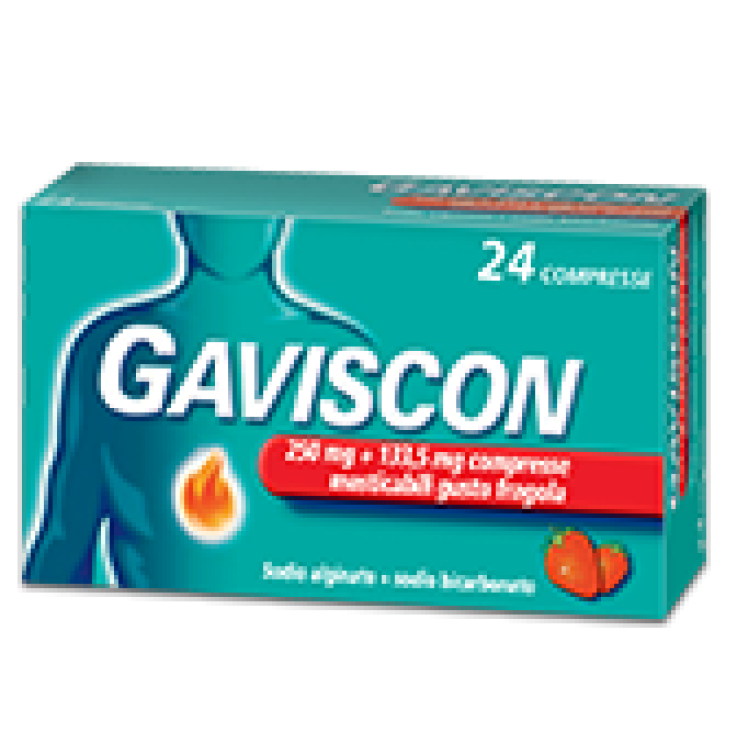 GAVISCON*24 cpr mast 250 mg + 133,5 mg fragola