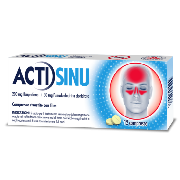 ACTISINU*12 cpr riv 200 mg + 30 mg