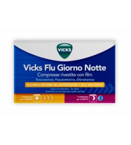 VICKS FLU GIORNO NOTTE*12 cpr giorno + 4 cpr notte