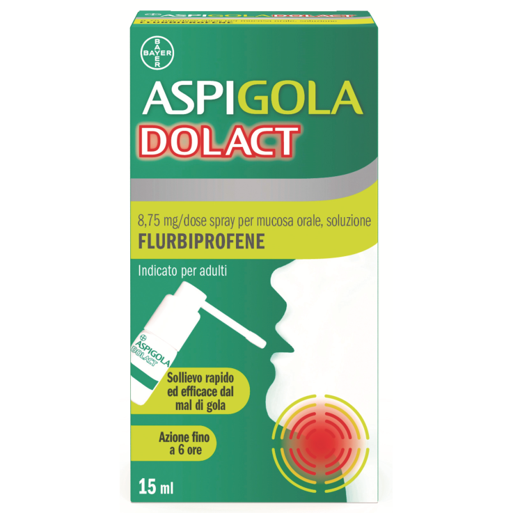 ASPIGOLADOLACT*spray mucosa orale 15 ml 8,75 mg/dose