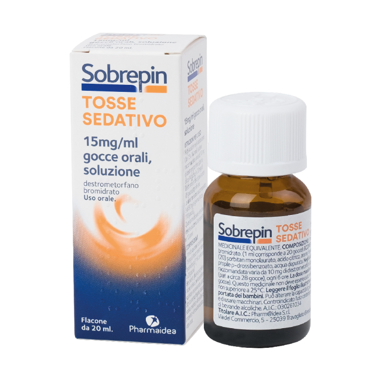 SOBREPIN TOSSE SEDATIVO*orale soluz 20 ml 15 mg/ml