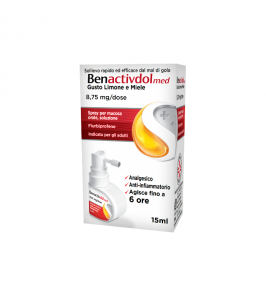 BENACTIVDOLMED*spray mucosa orale 15 ml 8,75 mg/dose