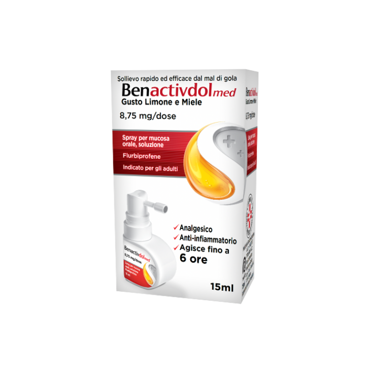 BENACTIVDOLMED*spray mucosa orale 15 ml 8,75 mg/dose