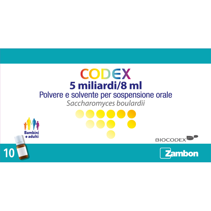 CODEX*orale sosp 10 flaconcini 5 mld 8 ml