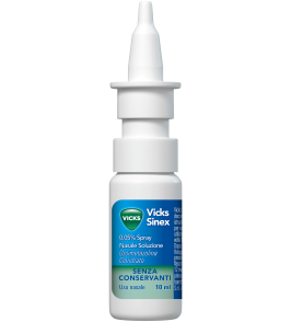 VICKS SINEX*spray nasale 10 ml 0,5 mg/ml senza conservanti VICKS SINEX*spray nasale 10 ml 0,5 mg/ml senza conservanti